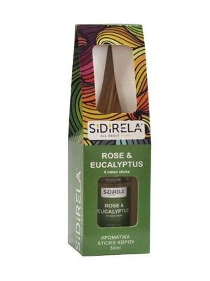 Αρωματικό χώρου με sticks Sidirela Rose Eucalyptus 30ml καινούργιο