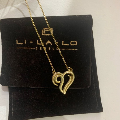 Hug Li-La-Lo pendant gold plated silver 925 like new