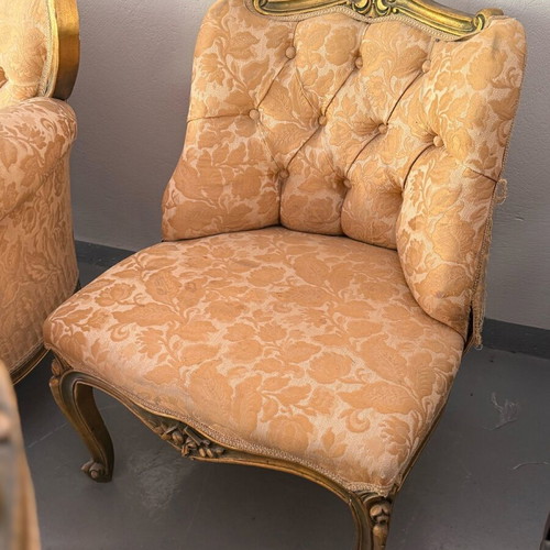 Englezakis antique living room used with sofa, 2 armchairs and chair