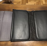 Black leather CD case with 24 sleeves