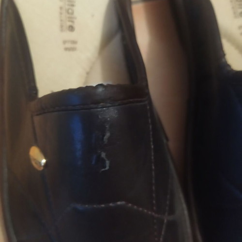 Sanitaire men's slippers size 41 like new, black and brown