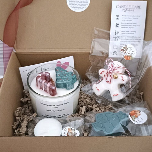 Bakery Spiced Gift Box candle set with Kurabies and gingerbread scents
