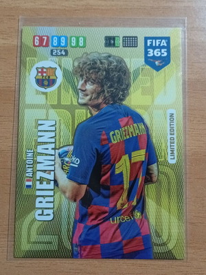 Panini FIFA 365 Adrenalyn XL 2019-2020 Limited Edition Griezmann Barcelona κάρτα μικρό μέγεθος