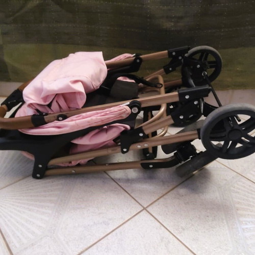 Chipolino April Rose Water baby stroller used, pink with gold details