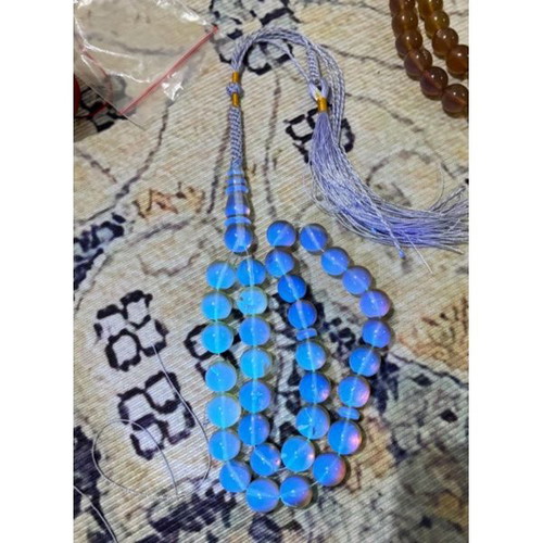 Komboloi genuine Indonesian Blue Amber new, rare quality