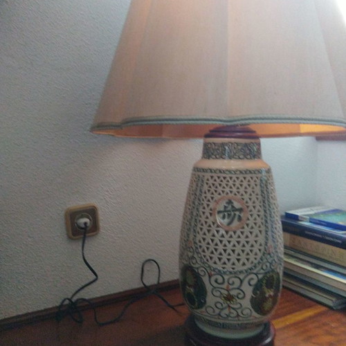 Table lamps used, two different large designs