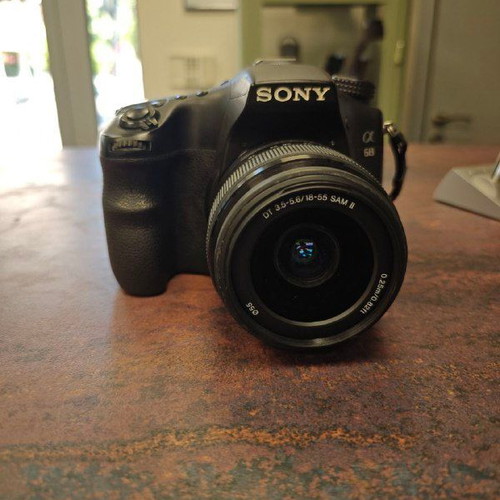 Sony A68 camera with Sony 18-55mm f/3.5-5.6 DT and Sony DT 55-200mm f/4-5.6 SAM II lenses