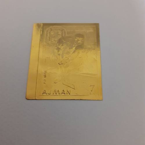 Ajman Gold Foil Airmail Stamps Set 1967 & 1968 New