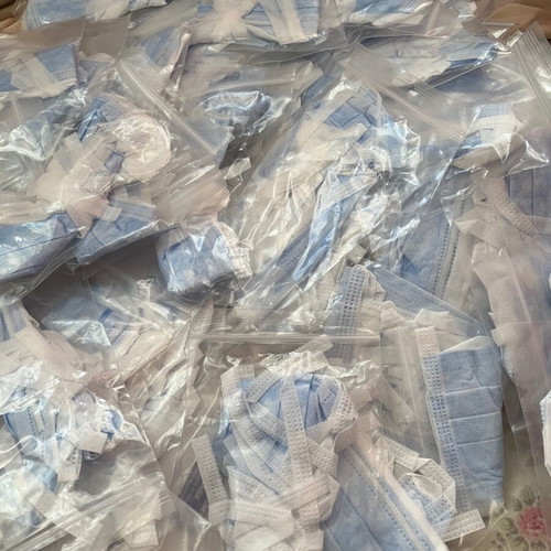 Tied face masks, pack of 120