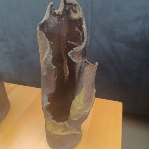 Ceramic designer vase used, 32 cm height