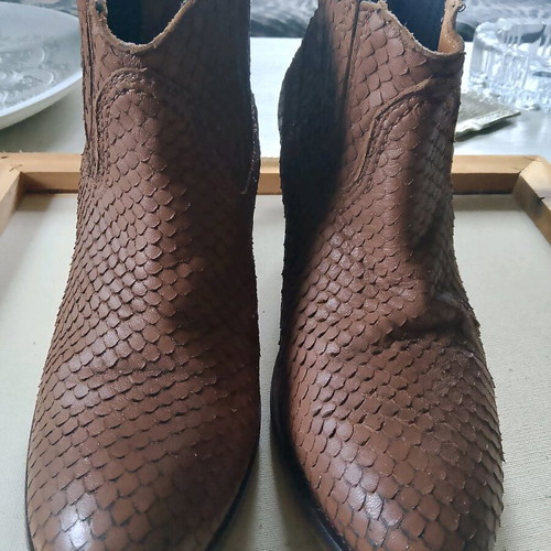 Catarina Martins handmade leather boots used, size 40, brown