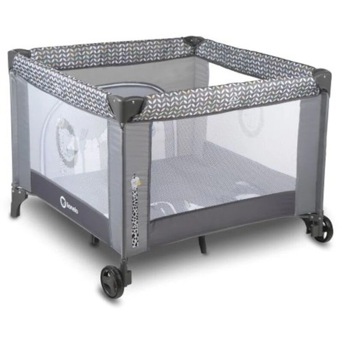 Lionelo Sofie Grey Scandi playpen like new with accessories
