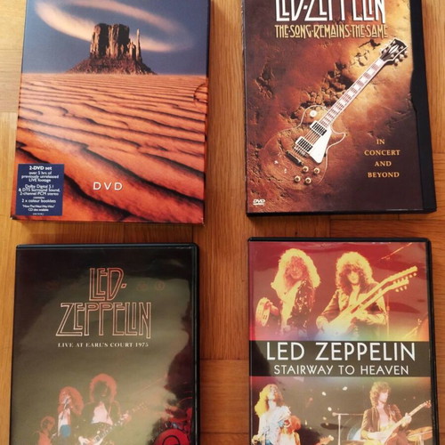 Led Zeppelin pack of 4 DVDs new (3 DVDs + 1 double DVD)