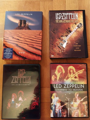 Led Zeppelin πακέτο 4 DVD καινούργιο (3 DVD + 1 διπλό DVD)
