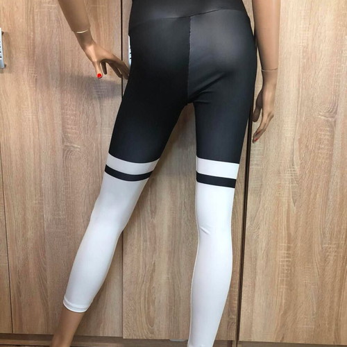 Fashion Tights leggings like new, black and white, sizes S and M