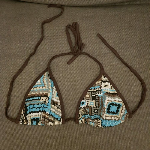 Fabric bikini top like new