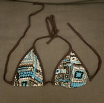 Fabric bikini top like new