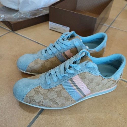 Gucci sneakers like new, size 40.5, pink and turquoise