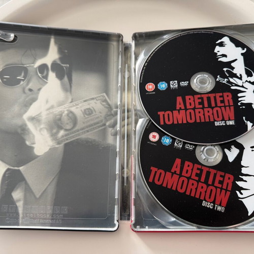 John Woo A Better Tomorrow Ultimate Edition Steelbook DVD new, 2 discs