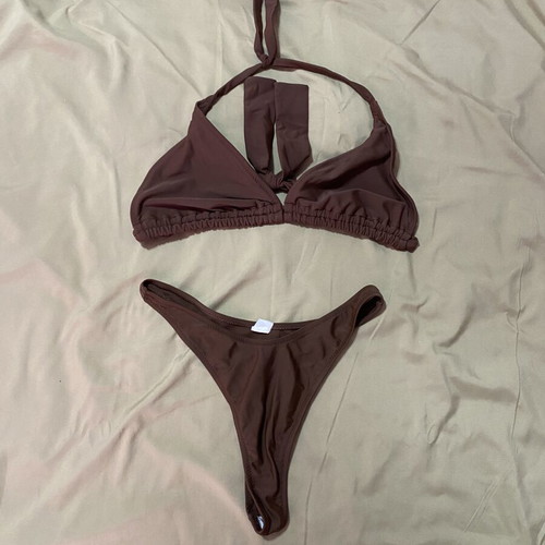 Med bikini like new, brown
