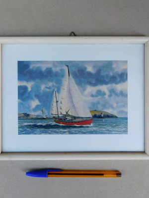 Πινακάκι με προστατευτικό τζάμι 24,5 x 19 cm
