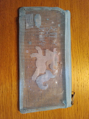 Pencil case with unicorn design