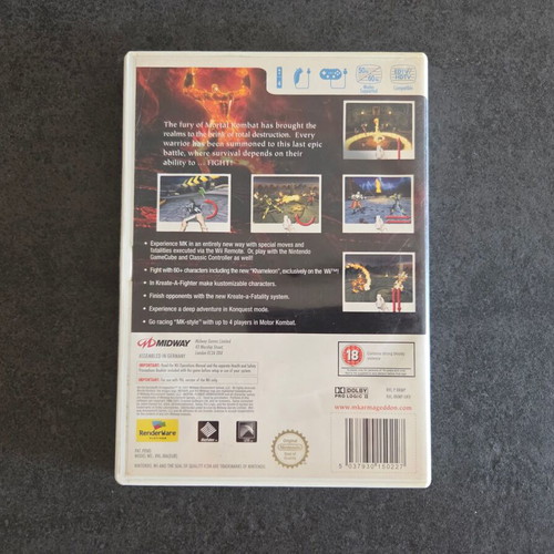 Mortal Kombat Armageddon Nintendo Wii game used, English version