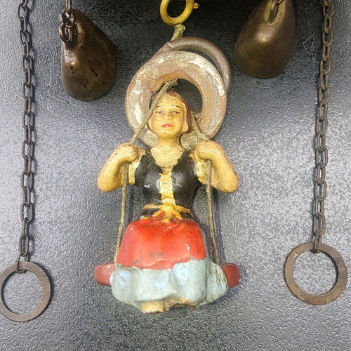 Cuckoo wall clocks used, set of 4 antique 1930-1950