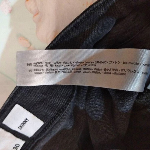 Παντελόνι Bershka Skinny σαν καινούργιο, μέγεθος S/M, μαύρο