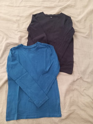 Sinsay Long-Sleeve Shirts Like New, Boys 7-8 Years, Blue, Pack of 2