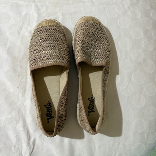 Verde straw shoes beige size 38 used, very good condition