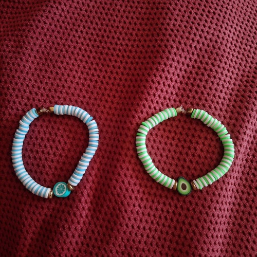 Set of 2 handmade beaded bracelets