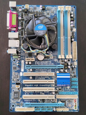 Μητρική πλακέτα Gigabyte GA-P55-UD3L μεταχειρισμένη με Intel Core CPU