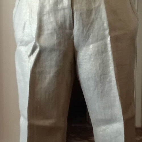 Diana von Furstenberg Linen Bermuda Shorts like new, gold color, size S