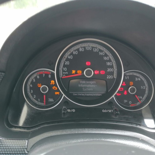 Volkswagen Up 2017 like new, petrol, manual, white