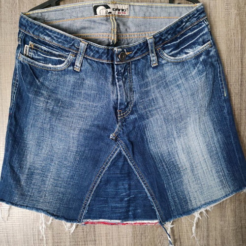 Gang denim skirt