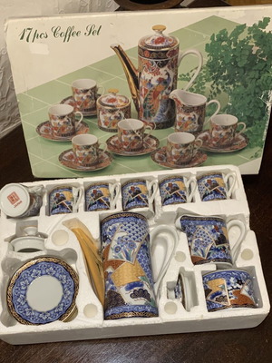 Vintage Japanese Marugo porcelain coffee and tea set new