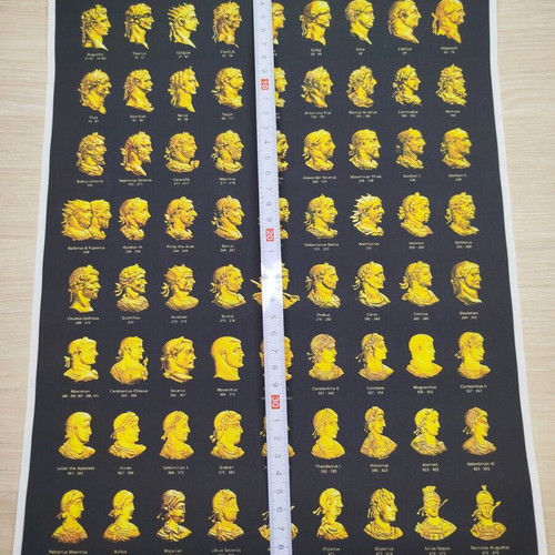 Roman Emperors canvas new, size A3 30x40 cm