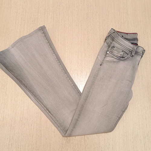 Grey flared jeans like new, size S / 36 / 8