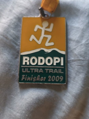 Rodopi Ultra Trail finisher medal like new