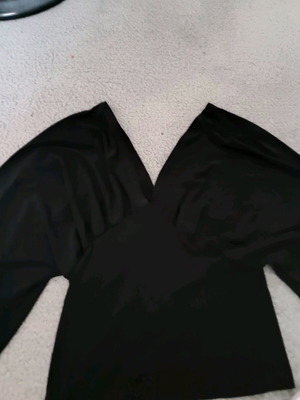 Black top small with open sleeves like new
