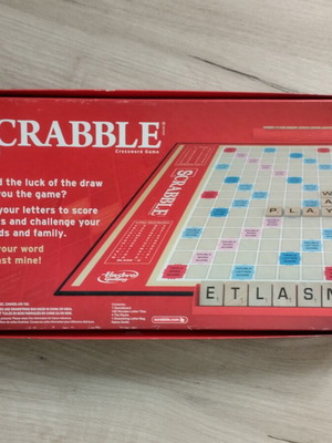 Scrabble board game like new with Latin characters