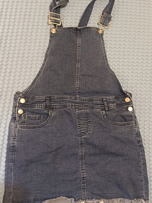 Denim salopette like new, quite short, size S 36 8, blue