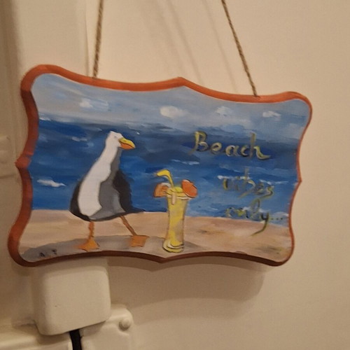 Handmade wooden sign for summer house or beach bar custom order