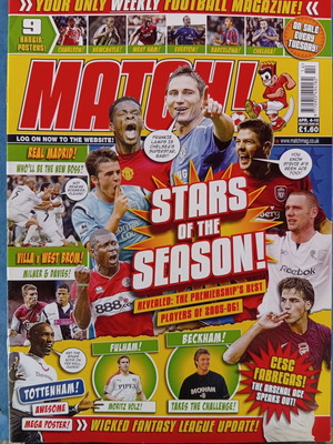 Match Football Magazine issue 4-10/4/2006 like new with Tottenham posters