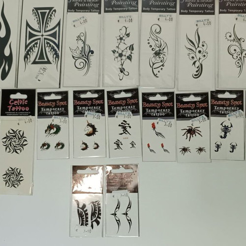Temporary Body Tattoo Stickers new, pack