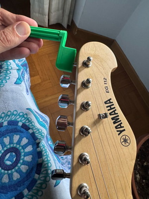 Guitar string winder made-to-order from PLA bioplastic
