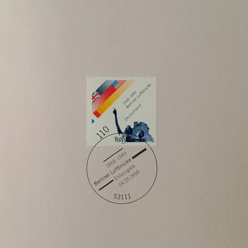 German stamps 1999 first day cover Bonn, mint block of four