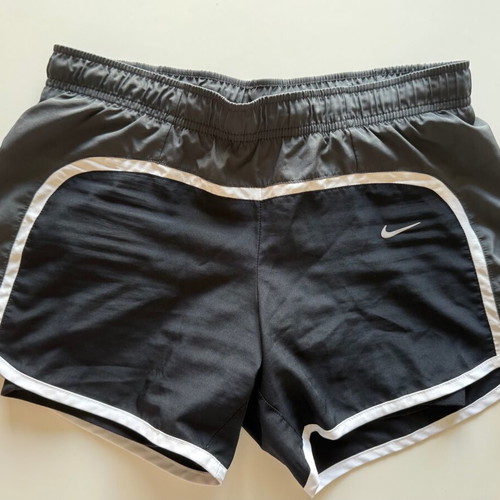 Nike women's running shorts dri fit size XS like new, black and grey
