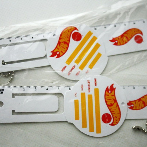 Vintage Hot Wheels Mattel Rulers with Name Tag, set of 2, new